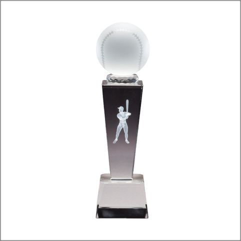 BASEBALL CRYSTAL W/LASER