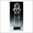 GOLF BALL CRYSTAL W/SLAN