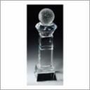 GOLF BALL CRYSTAL W/SLAN