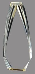 DIAMOND OBELISK ACRYLIC GOLD