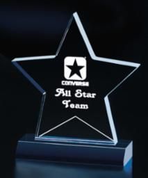 STAR ACRYLIC AWARD BLUE