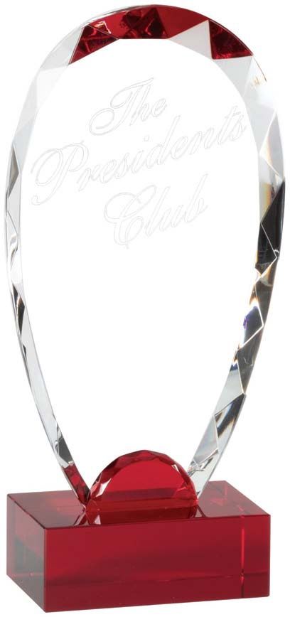 FACETED EDGE W/RED BASE