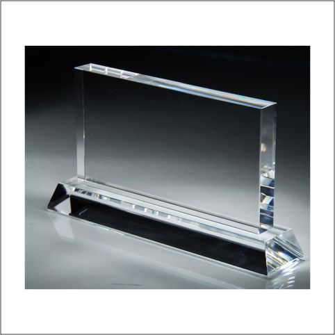 CRYSTAL RECTANGLE W/BASE