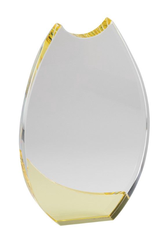 CRYSTAL CURVE YELLOW 8½"