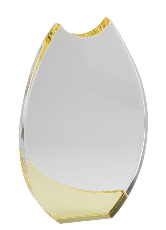 CRYSTAL CURVE YELLOW 8½"