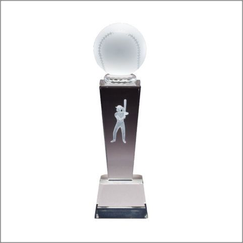 SOFTBALL CRYSTAL W/LASER