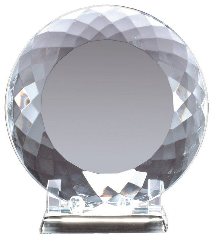 6" CRYSTAL PLATE WITH ST