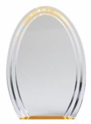 A DOUBLE HALO ACRYLIC OVAL