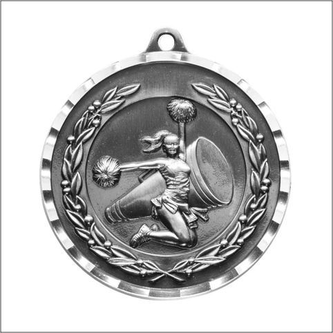 CHEERLEADER MEDAL ANTIQUE AS