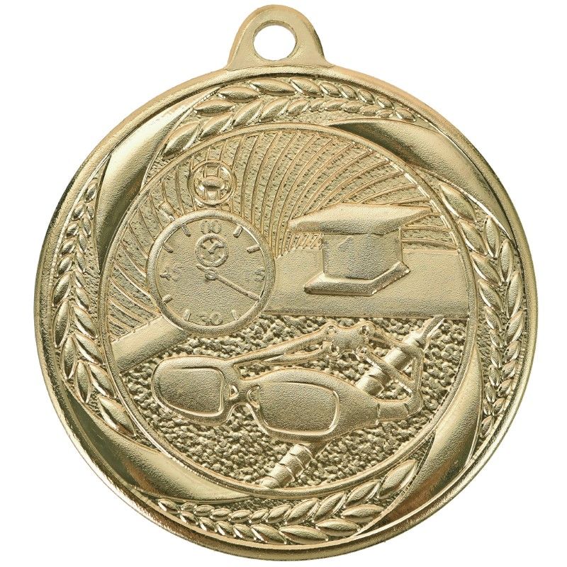 SWIMMING MEDAL 2" BG