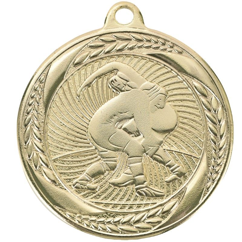 WRESTLING MEDAL 2" BG