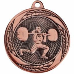 WEIGHTLIFT MEDAL F 2" AB