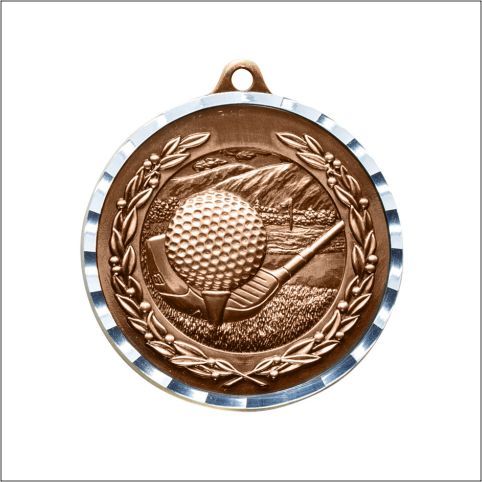 GOLF MEDAL ANTIQUE BRONZ