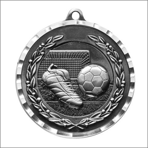 SOCCER MEDAL ANTIQUE SIL
