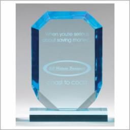 ACRYLIC JEWEL BLUE 5" X