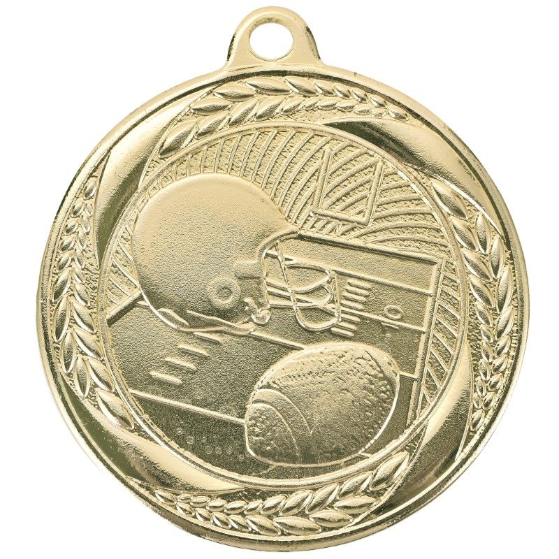 FOOTBALL MEDAL 2" BG