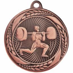 WEIGHTLIFT MEDAL M 2" AB