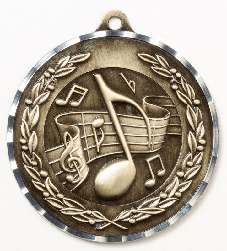 MUSIC 2.75" MEDAL AG