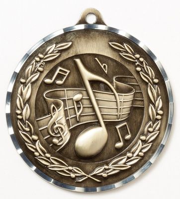 MUSIC 2.75" MEDAL AG