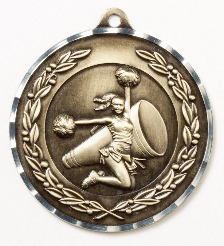 CHEER 2.75" MEDAL AG