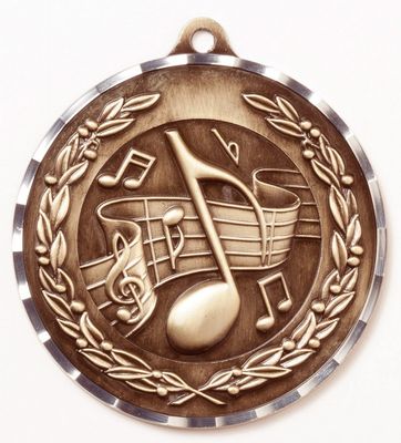 MUSIC 2.75" MEDAL AB