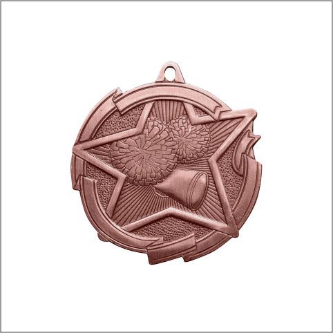CHEERLE 2 3/8 STAR MEDAL