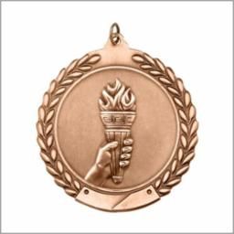 TORCH MEDAL BRONZE 1-3/4