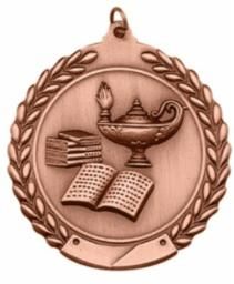 LAMP OF KNOW MEDAL BRNZ BR