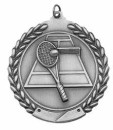 TENNIS MEDAL SILVER 1-3/
