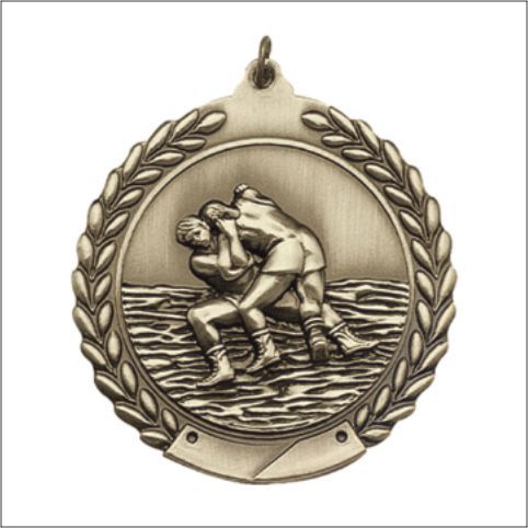 WRESTLING MEDAL GOLD 1-3