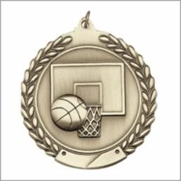 BASKETBALL MEDAL GOLD 2- AG