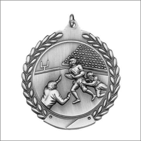 FOOTBALL MEDAL SILVER 2- AS