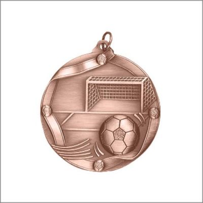 SOCCER MEDAL BRONZE 2-1/