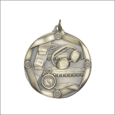 SWIMMING MEDAL GOLD 2-1/