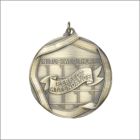 PERFECT ATTND MEDAL GOLD