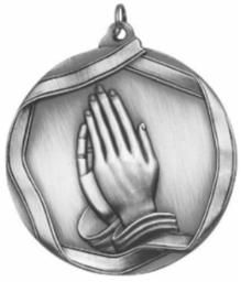 PRAYING HANDS MED SILVER
