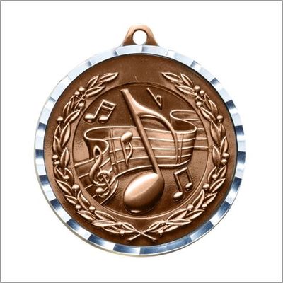 MUSIC MEDAL ANTIQUE BRON