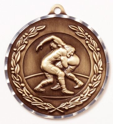 WRESTLING 2.75" MEDAL AB