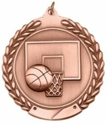 BASKETBALL MEDAL BRONZE BR