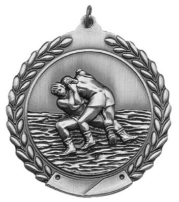 WRESTLING MEDAL SILVER 1