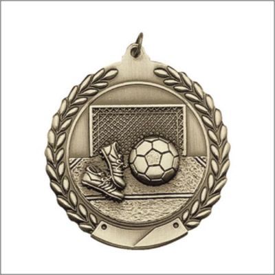 SOCCER MEDAL GOLD 2-3/4"