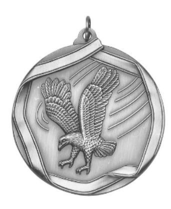 EAGLE MEDAL SILVER 2-1/4