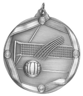 VOLLEYBALL MEDAL SILVER-SV