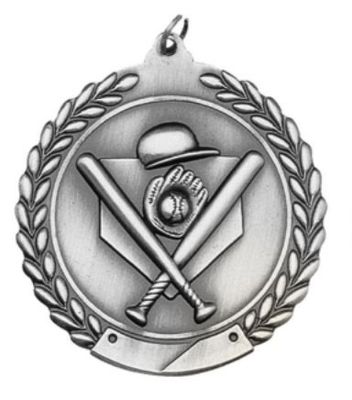 BASEBALL MEDAL SILVER 1-