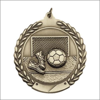 SOCCER MEDAL GOLD 1-3/4"