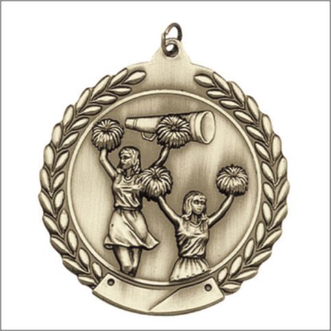 CHEERLEADING MEDAL GOLD