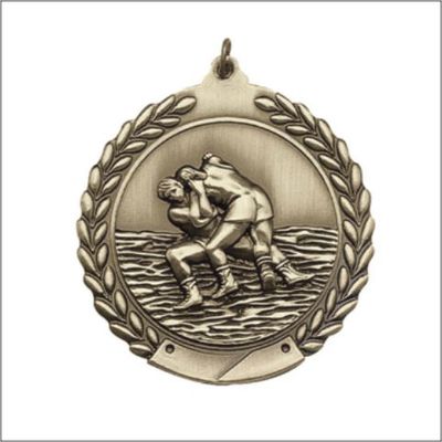 WRESTLING MEDAL GOLD 2-3