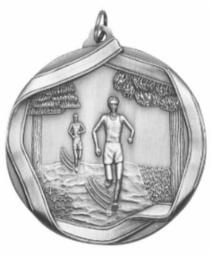 CROSS COUNTRY MEDAL SLVR