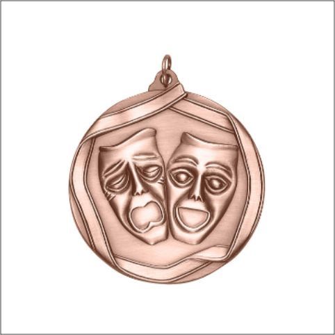 DRAMA MEDAL BRONZE 2-1/4