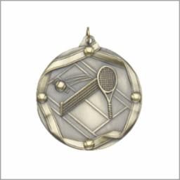 TENNIS MEDAL GOLD 2-1/4"